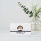 Landscaping Lawn Care Gardener Business Card Visitenkarte (Stehend Vorderseite)