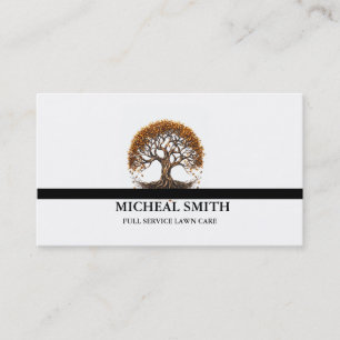 Landscaping Lawn Care Gardener Business Card Visitenkarte