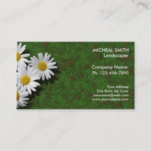 Landscaping Lawn Care Gardener Business Card Visitenkarte