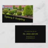 Landscaping Lawn Care Gardener Business Card Visitenkarte (Vorne/Hinten)