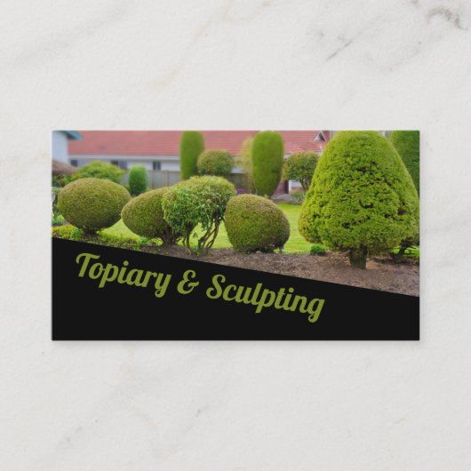 Landscaping Lawn Care Gardener Business Card Visitenkarte (Vorderseite)