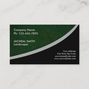 Landscaping Lawn Care Gardener Business Card Visitenkarte