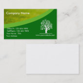 Landscaping Lawn Care Gardener Tree Business Card Visitenkarte (Vorne/Hinten)