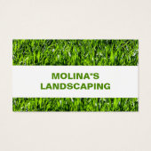 Landscaping Lawn Care Mower Business Card Grass (Rückseite)