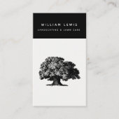 Landscaping Lawn Care QR Code Social Media Visitenkarte (Vorderseite)