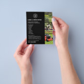 Landscaping Lawn Care Services Black Business Flyer (Gruppe)