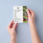 Landscaping Lawn Care Services White Business Flyer (Gruppe)