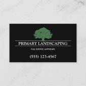 Landscaping Lawn Care Tree Business Card Visitenkarte (Vorderseite)
