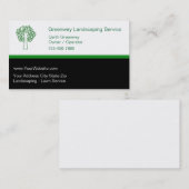 Landscaping Lawn Service Business Cards Visitenkarte (Vorne/Hinten)
