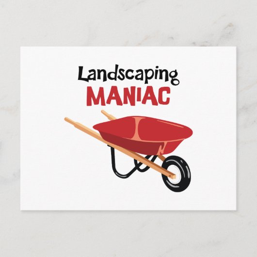 Landscaping Maniac Postkarte (Vorderseite)