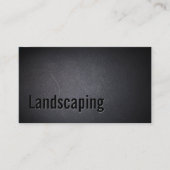 Landscaping Modern Bold Black Elegant Visitenkarte (Vorderseite)