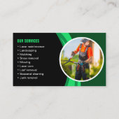 Landscaping Mowing Visitenkarte (Rückseite)