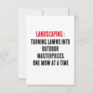Landscaping Rasen in ein Meisterwerk im Freien ver Dankeskarte