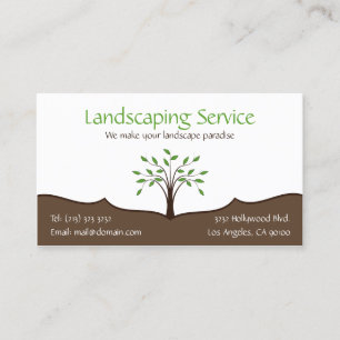 Landscaping Service Business Card (einseitig) Visitenkarte