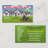Landscaping Service Business Cards Visitenkarte (Vorne/Hinten)