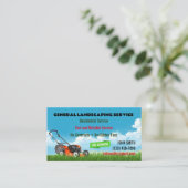 Landscaping Service Business Cards Visitenkarte (Stehend Vorderseite)