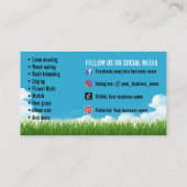 Landscaping Service Business Cards Visitenkarte (Rückseite)