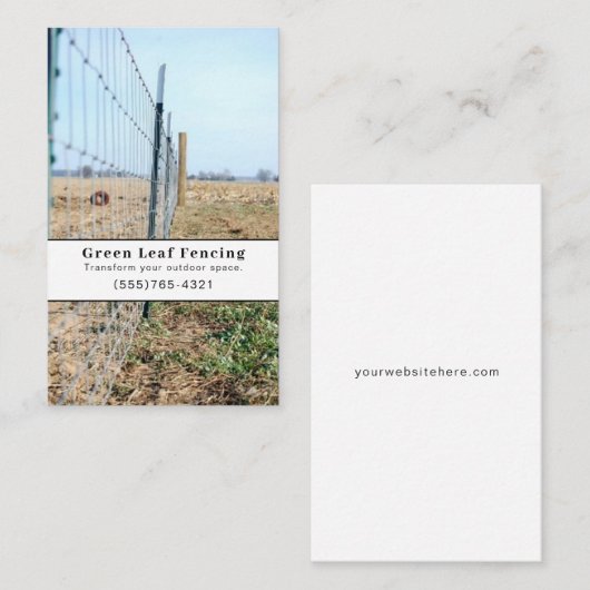 Landscaping Service Visitenkarte (Vorne/Hinten)