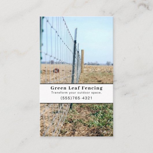 Landscaping Service Visitenkarte (Vorderseite)