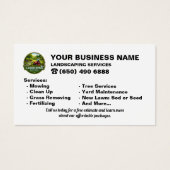 Landscaping Services Business card Lawn care (Vorderseite)