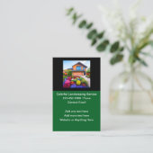 Landscaping Services - farbenfrohe Visitenkarten Visitenkarte (Stehend Vorderseite)