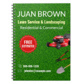 Landscaping Services | Lawn Care & Garden Design Notizblock (Vorderseite)