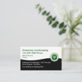 Landscaping Services Simple Modern Business Cards Visitenkarte (Stehend Vorderseite)