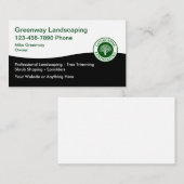 Landscaping Services Simple Modern Business Cards Visitenkarte (Vorne/Hinten)