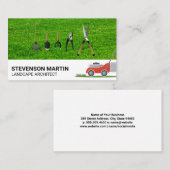 Landscaping-Tools | Rasenmäher schneiden Visitenkarte (Vorne/Hinten)