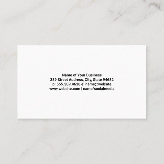 Landscaping-Tools | Rasenmäher Visitenkarte (Rückseite)