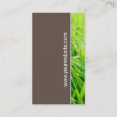 Landscaping Tree Icon | Grüngras Visitenkarte (Rückseite)