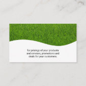 Landscaping Tree Stylized Icon Visitenkarte (Rückseite)