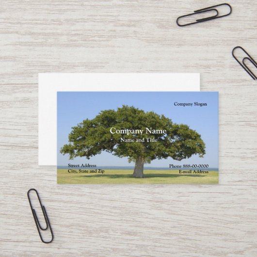 Landscaping Tree Trimmer Business Card Visitenkarte (Vorderseite/Rückseite Beispiel)