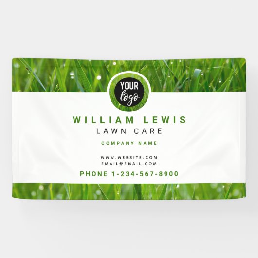 Landscaping von Lawn Care Simple Business-Logos Banner (Horizontal)