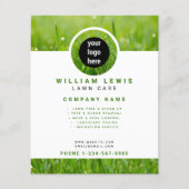 Landscaping von Lawn Care Simple Business-Logos Flyer (Vorne)
