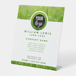 Landscaping von Lawn Care Simple Business-Logos Sockelschild