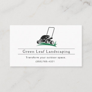 Landscaping Yard Garden Service Business Card Visitenkarte