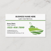 Landscaping Yard Work Grass Cutting lawn Care Visitenkarte (Vorderseite)