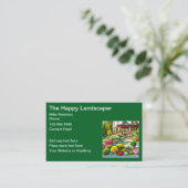 Landscaping Zuhause Landscaper Business Cards Visitenkarte (Stehend Vorderseite)