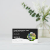 Landscaping Zuhause Services Business Cards Visitenkarte (Stehend Vorderseite)