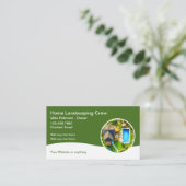 Landscaping Zuhause Services Business Cards Visitenkarte (Stehend Vorderseite)