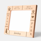 Landschaft 10x8 BEST Cat MAMA Ever Individuelle Na Geätzte Rahmen (Links)