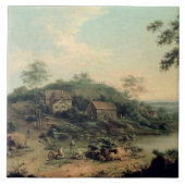 Landschaft, 1758 fliese (Vorderseite)