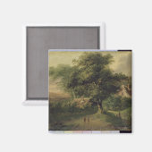 Landschaft, 1827 magnet (Vorderseite/Rückseite)