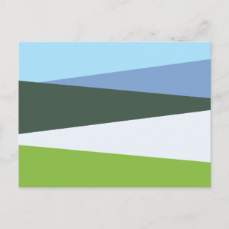 Landschaft 1 Abstrakte Kunst Postkarte