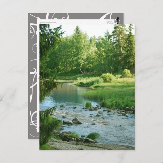 Landschaft 1 postkarte (Vorne/Hinten)