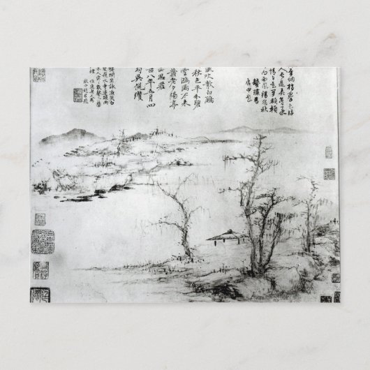 Landschaft 2 postkarte (Vorderseite)