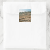 Landschaft 3 quadratischer aufkleber (Tasche)