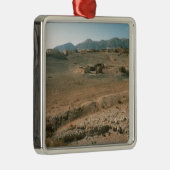 Landschaft 3 silbernes ornament (Rechts)