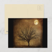 Landschaft-680226 DARK BROWN HINTERGRUND SCHWARZER Postkarte (Vorne/Hinten)
